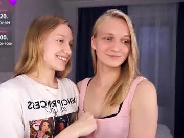 tobicovitt — GOAL: Throw off our shirts! [70 tokens remaining] Hello! We are Mary and Lilly! Let's shine with us! #new #couple #18 #shy #blonde